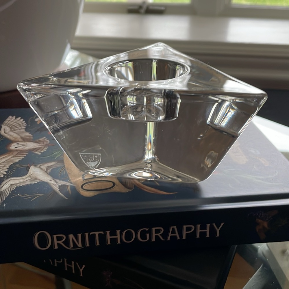 Orrefors Sweden Gorgeous Eye-Catching Crystal Votive NWOT